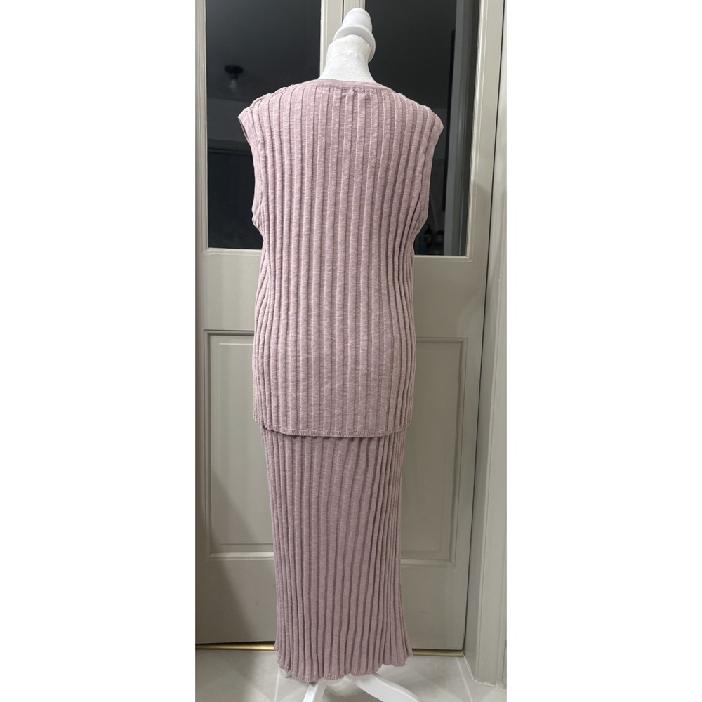 Free People Beach Veda Ribbed Knit Sweater Skirt Set Small - Picture 5 of 15